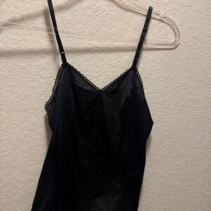 Vanity Fair Vintage Midnight Black Camisole Y2K Size 32/38